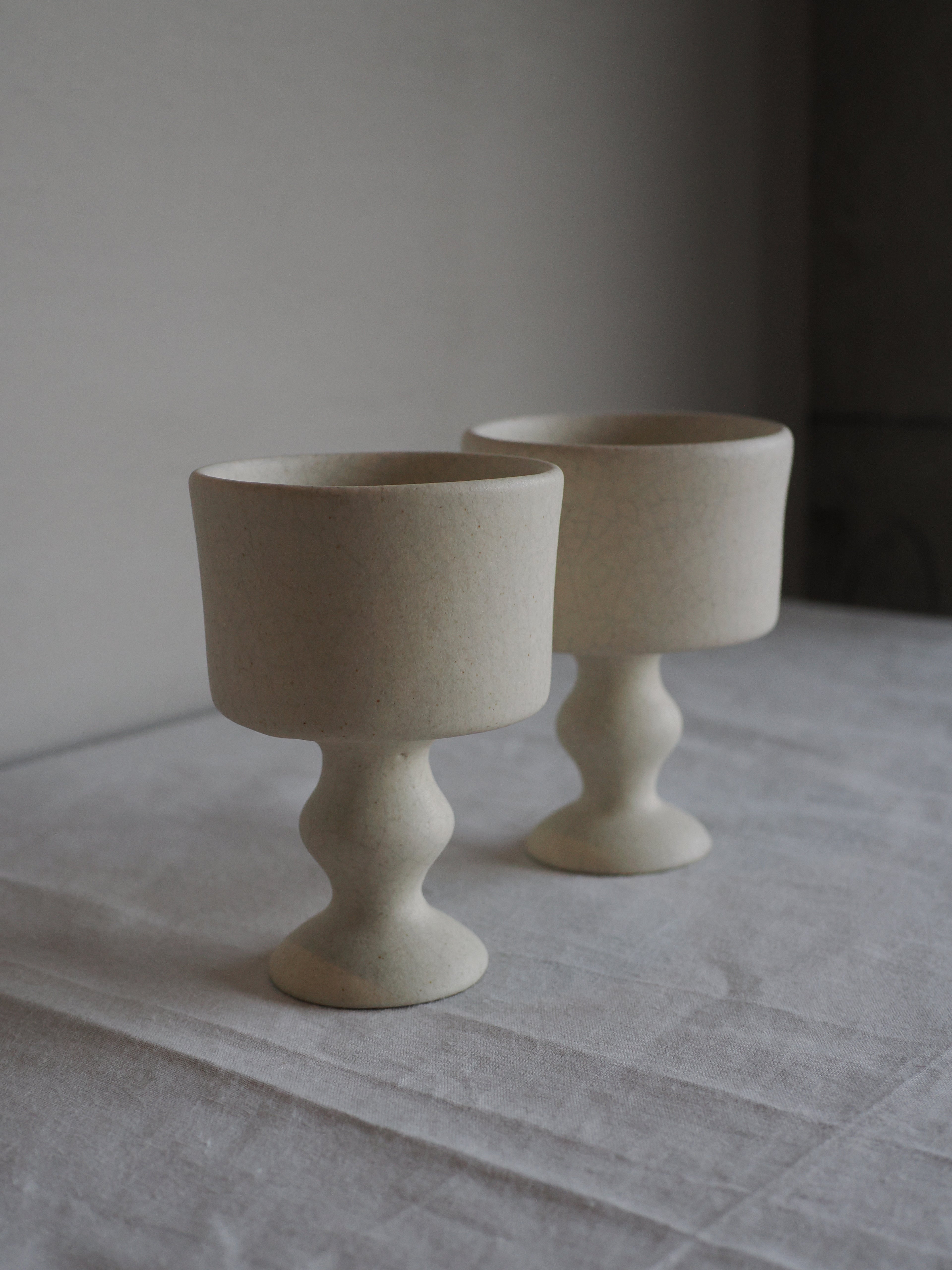 goblet 貫入 b / mushimegane books.